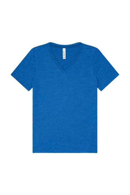 Women's Relaxed Jersey V-Neck T-Shirt - True Royal Triblend