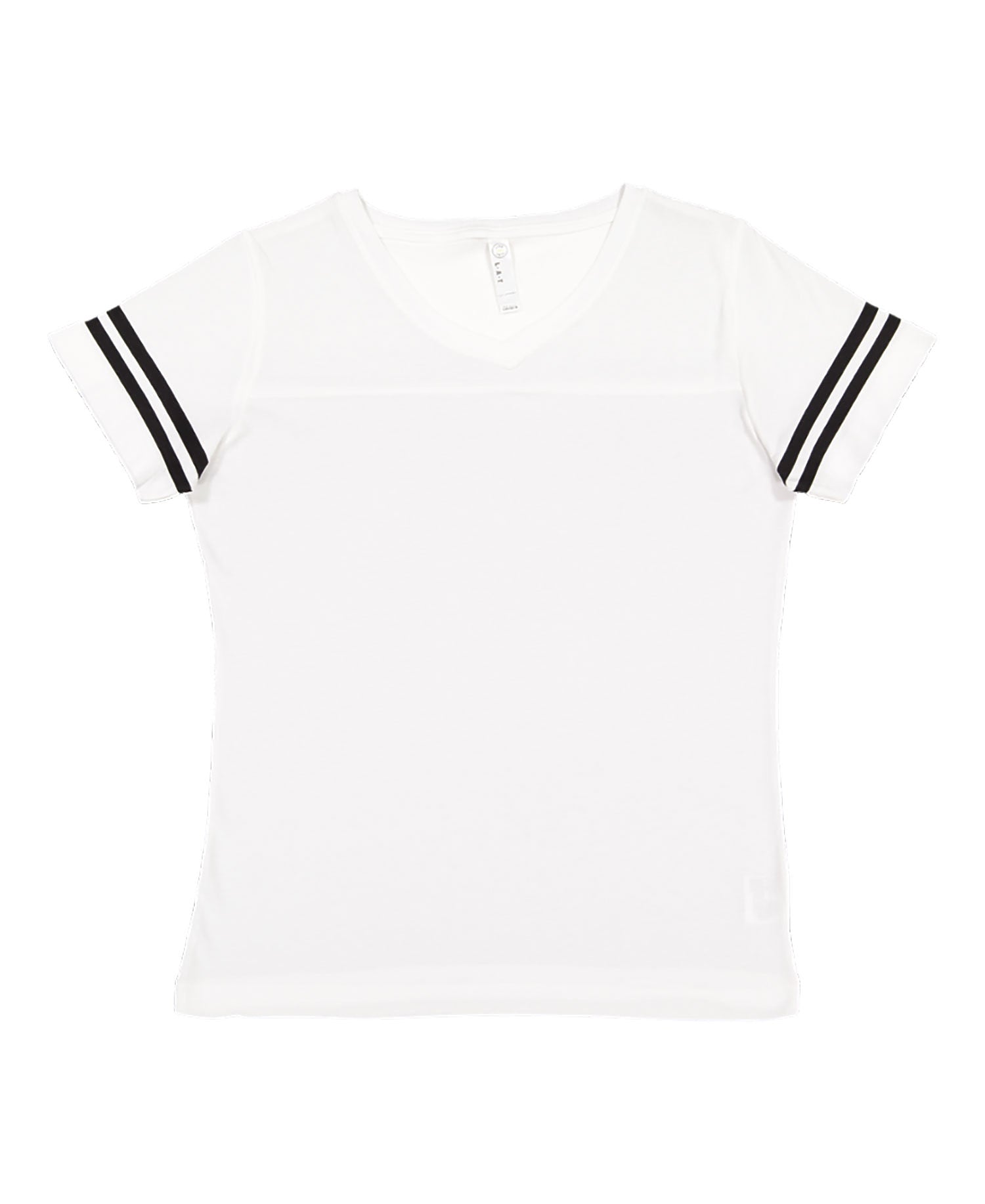 Women's Football T-Shirt - White / Black