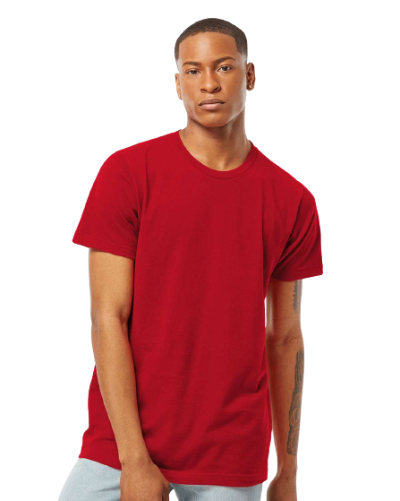 Unisex Fine Jersey Tee - Cardinal