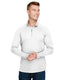 A4 N4268 - Unisex Daily Polyester 1/4 Zip - White