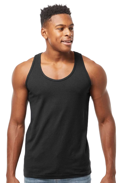 Unisex Fine Jersey Tank - Black