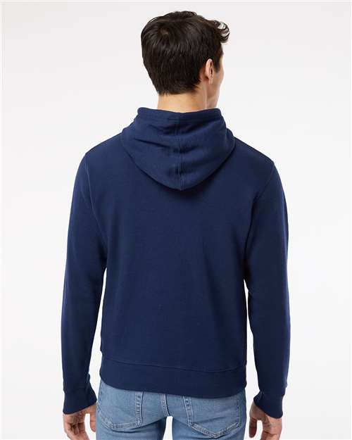 J. America 8871 True Navy Solid — on model back