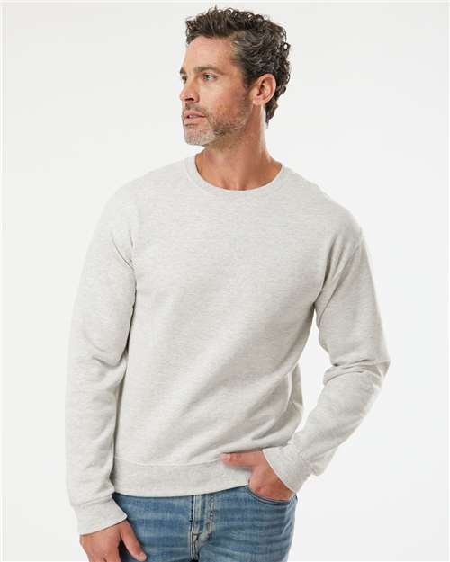 JERZEES 562MR Oatmeal Heather — on model front