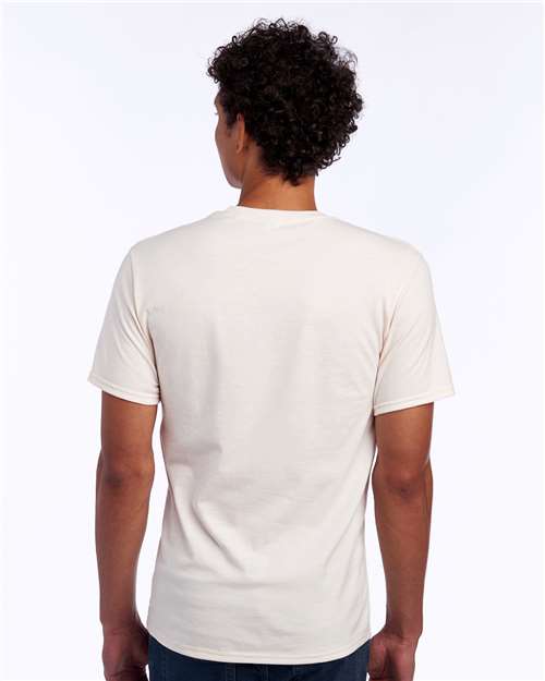 JERZEES 560MR Sweet Cream Heather — on model back