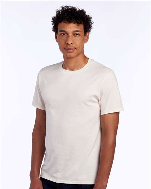 JERZEES 560MR Sweet Cream Heather — on model side