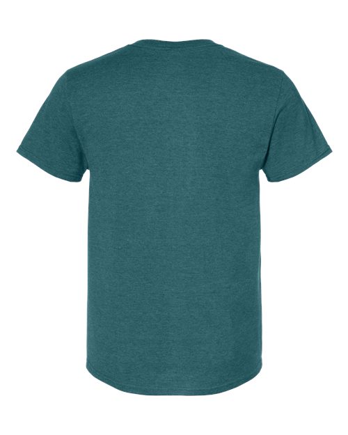 JERZEES 560MR Digital Teal Heather — back