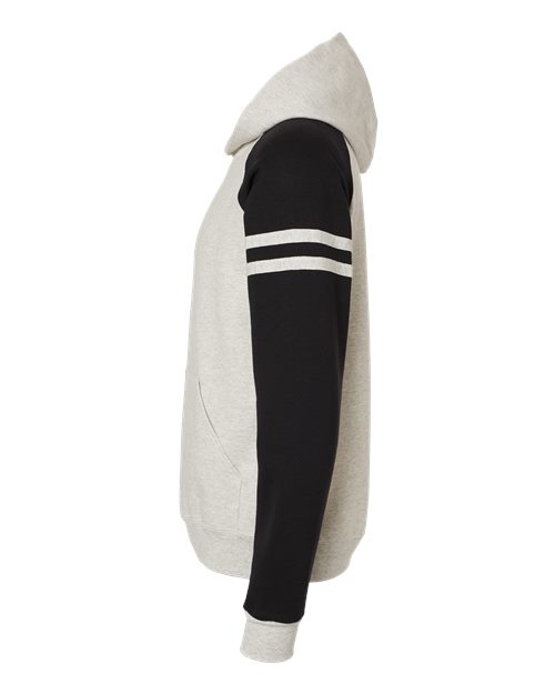 JERZEES 97CR Oatmeal Heather/ Black Ink — direct side