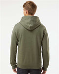 JERZEES 996MR Military Green Heather — on model back