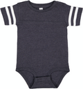 Infant Football Bodysuit - Vintage Navy / Blend White
