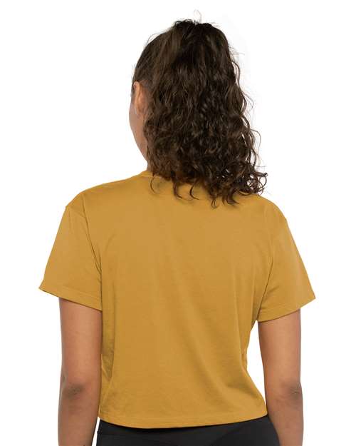 Next Level 1580 Antique Gold — on model back