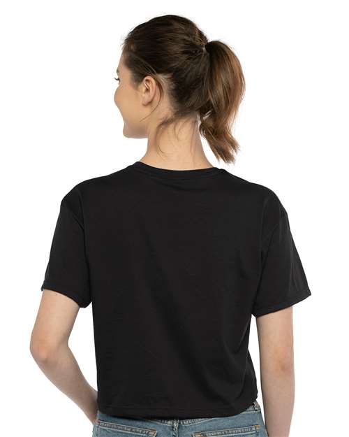 Next Level 1580 Black — on model back