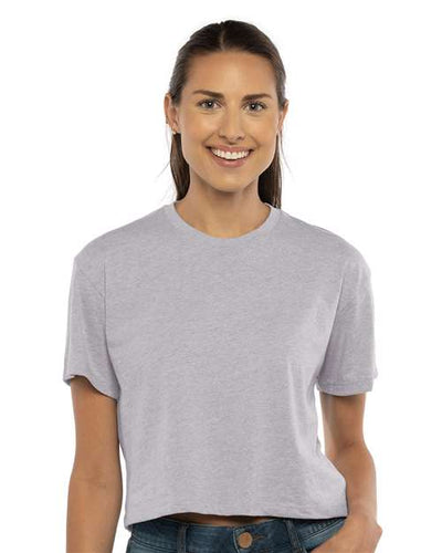 Next Level 1580 Heather Grey — on model front