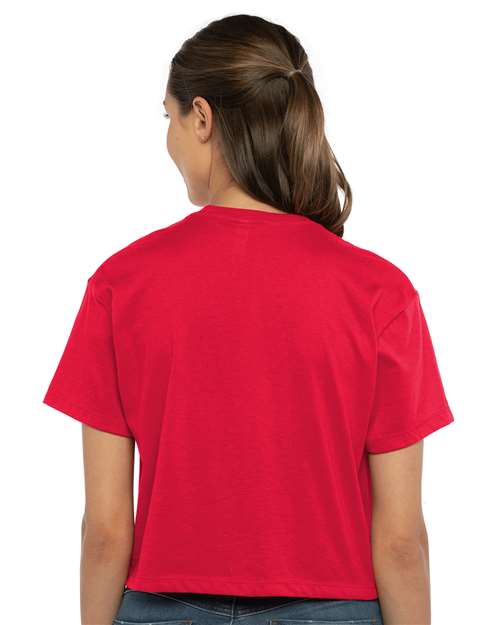 Next Level 1580 Red — on model back