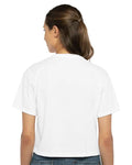 Next Level 1580 White — on model back