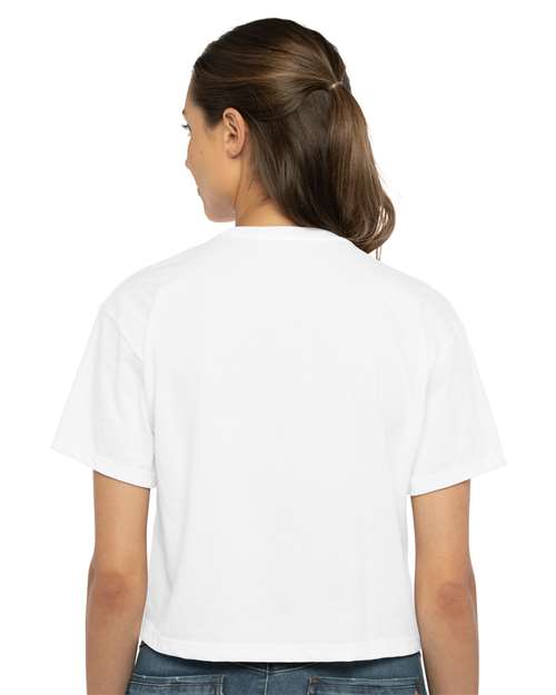 Next Level 1580 White — on model back