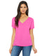 Bella + Canvas 8815 - Women's Slouchy V-Neck T-Shirt - Berry