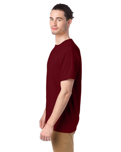 100% Ringspun Cotton Garment-Dyed T-Shirt - GARNET