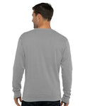 Next Level 9002 Heather Grey — on model back