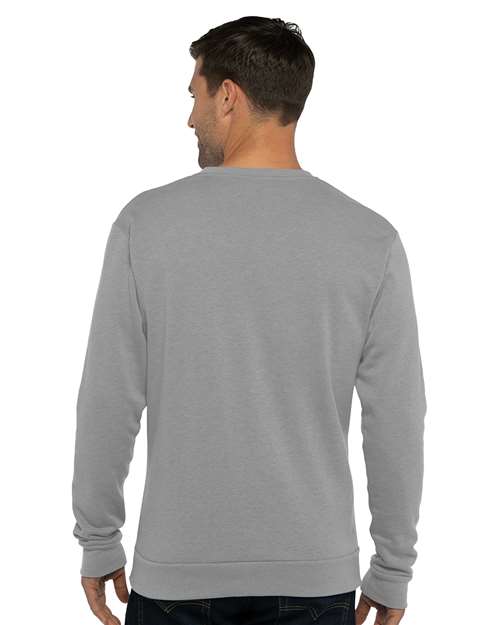 Next Level 9002 Heather Grey — on model back
