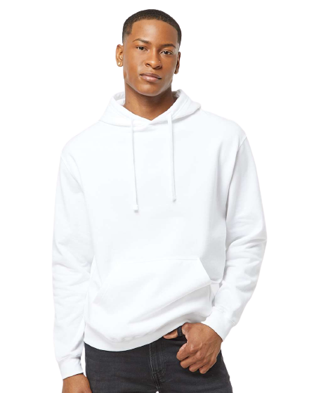 Unisex Fleece Pullover Hoodie - White