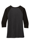 Women's Perfect Tri 3/4-Sleeve Raglan - Black / Black Fr