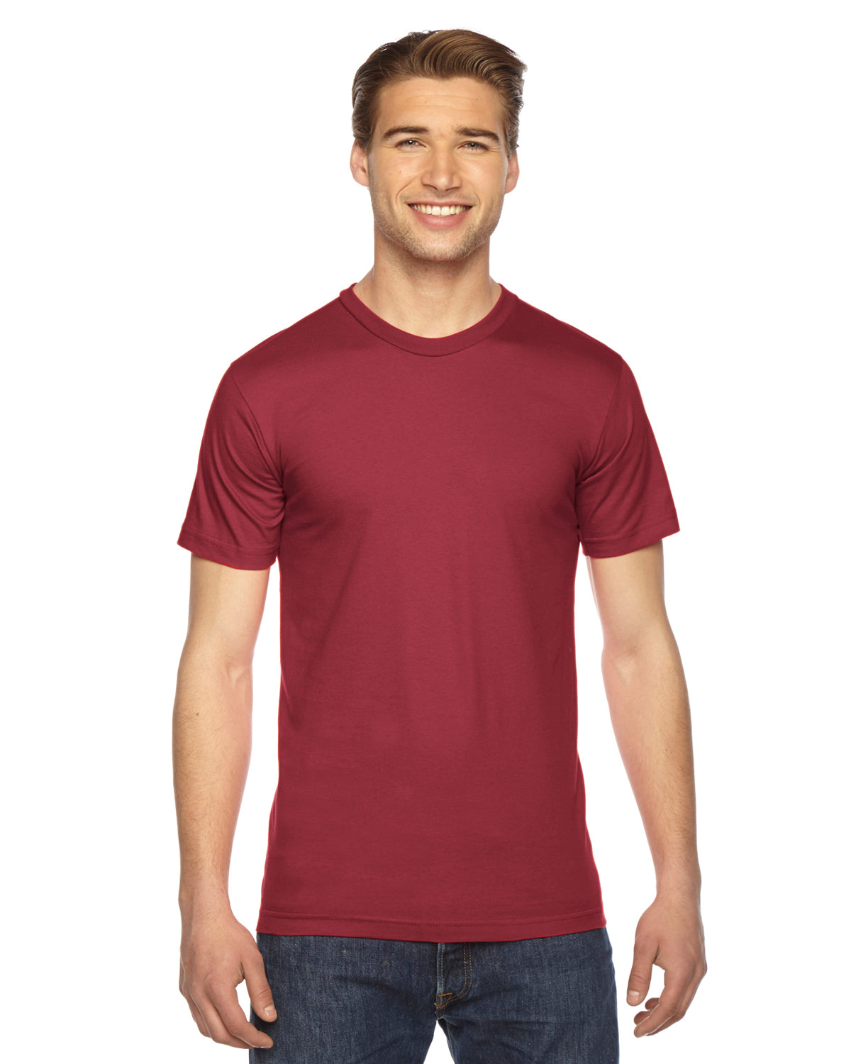 Unisex Fine Jersey Short-Sleeve T-Shirt - Cranberry