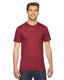 American Apparel 2001 - Unisex Fine Jersey Short-Sleeve T-Shirt - Cranberry