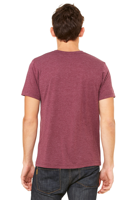 Unisex Triblend T-Shirt - Maroon Triblend