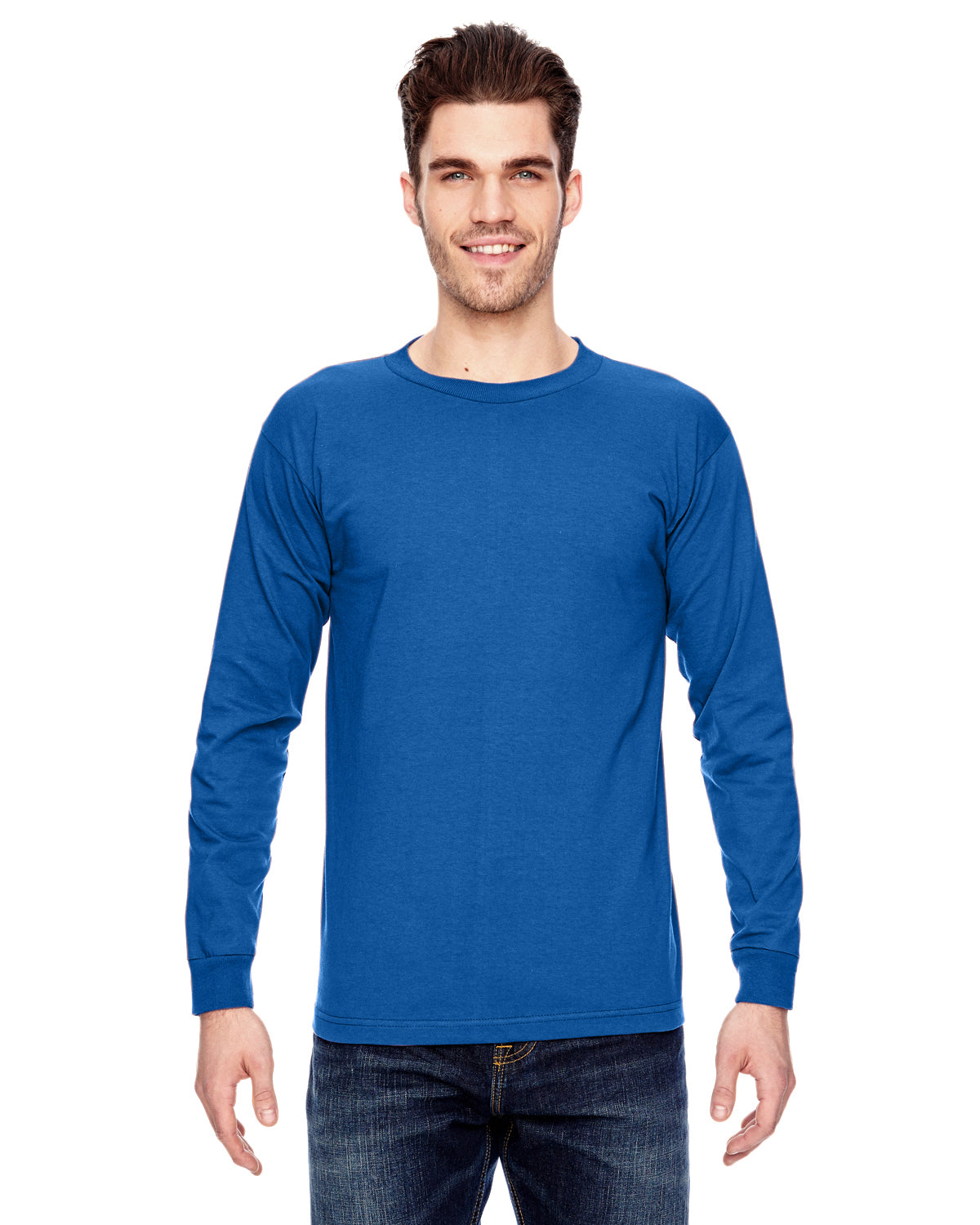 Unisex 100% Cotton Long Sleeve T-Shirt - Royal