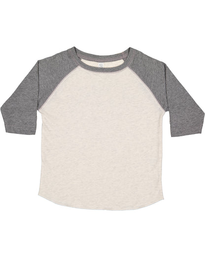 Toddler Baseball T-Shirt - Natural Heather / Gran Heather