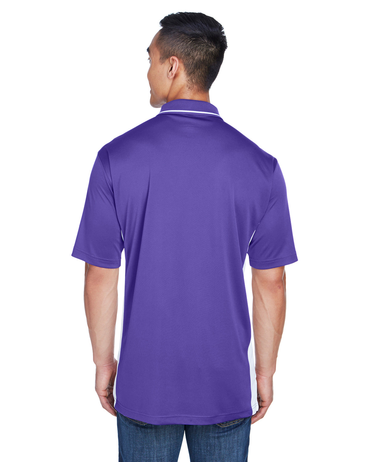 Men's Cool & Dry Sport Two-Tone Polo - Purple / White