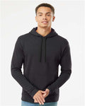 Next Level 9302 Heather Black — on model front