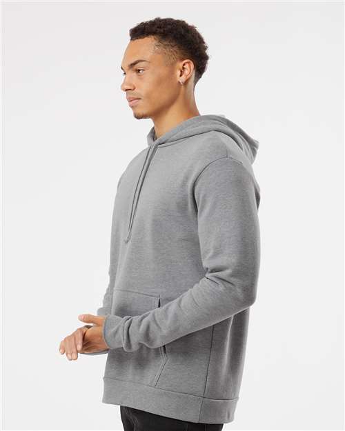Next Level 9302 Heather Grey — on model side