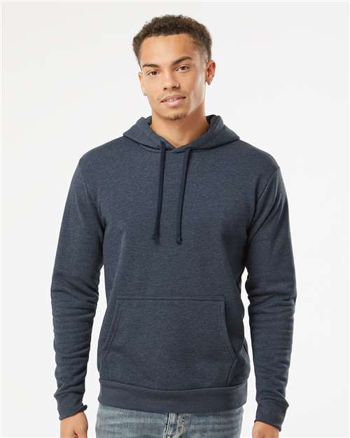 Next Level 9302 Heather Midnight Navy — on model front