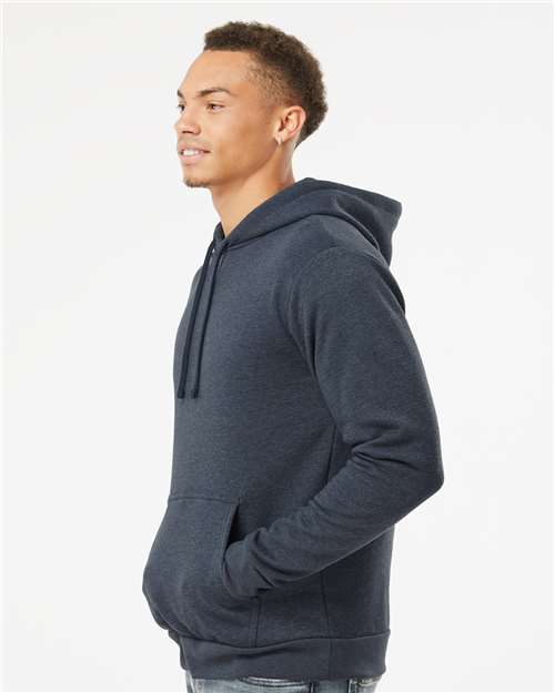 Next Level 9302 Heather Midnight Navy — on model side