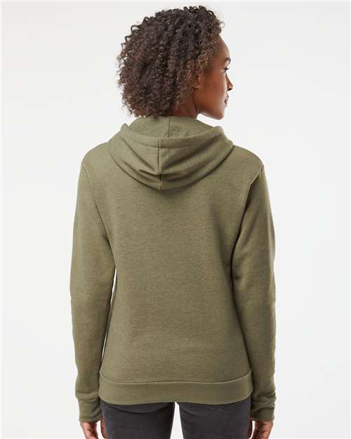 Next Level 9302 Heather Military Green — on model back