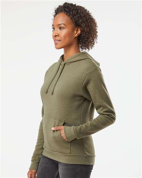 Next Level 9302 Heather Military Green — on model side