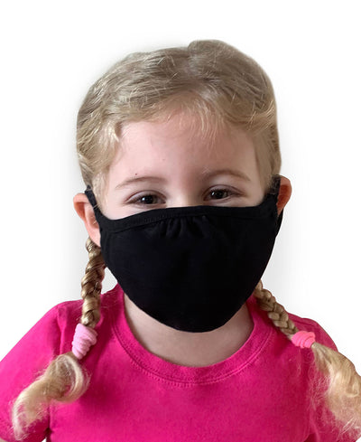 48 Pack - Next Level Youth Eco Performance Face Cover - Black