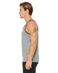 Unisex Jersey Tank - Heather Athletic / Black