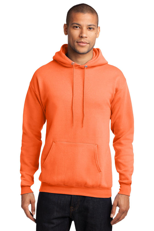 Unisex Core Fleece Pullover Hoodie - Neon Orange
