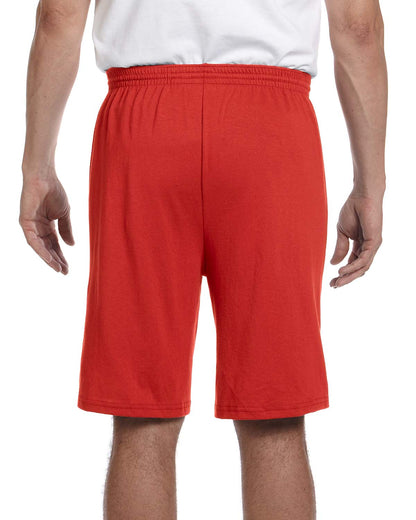 Unisex Longer-Length Jersey Short - Red