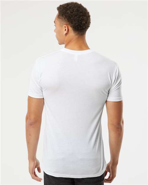 Next Level 6010 White — on model back