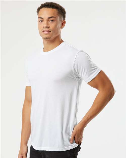 Next Level 6010 White — on model side