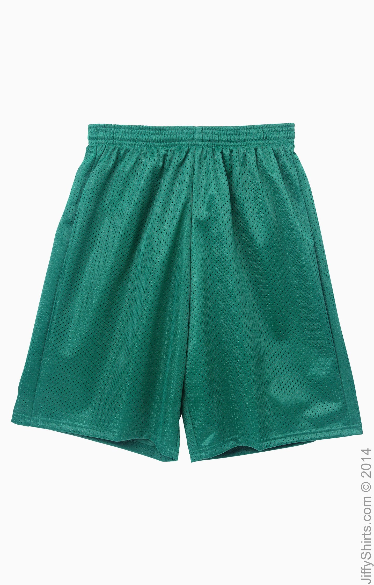 Unisex Nine Inch Inseam Mesh Short - Forest Green