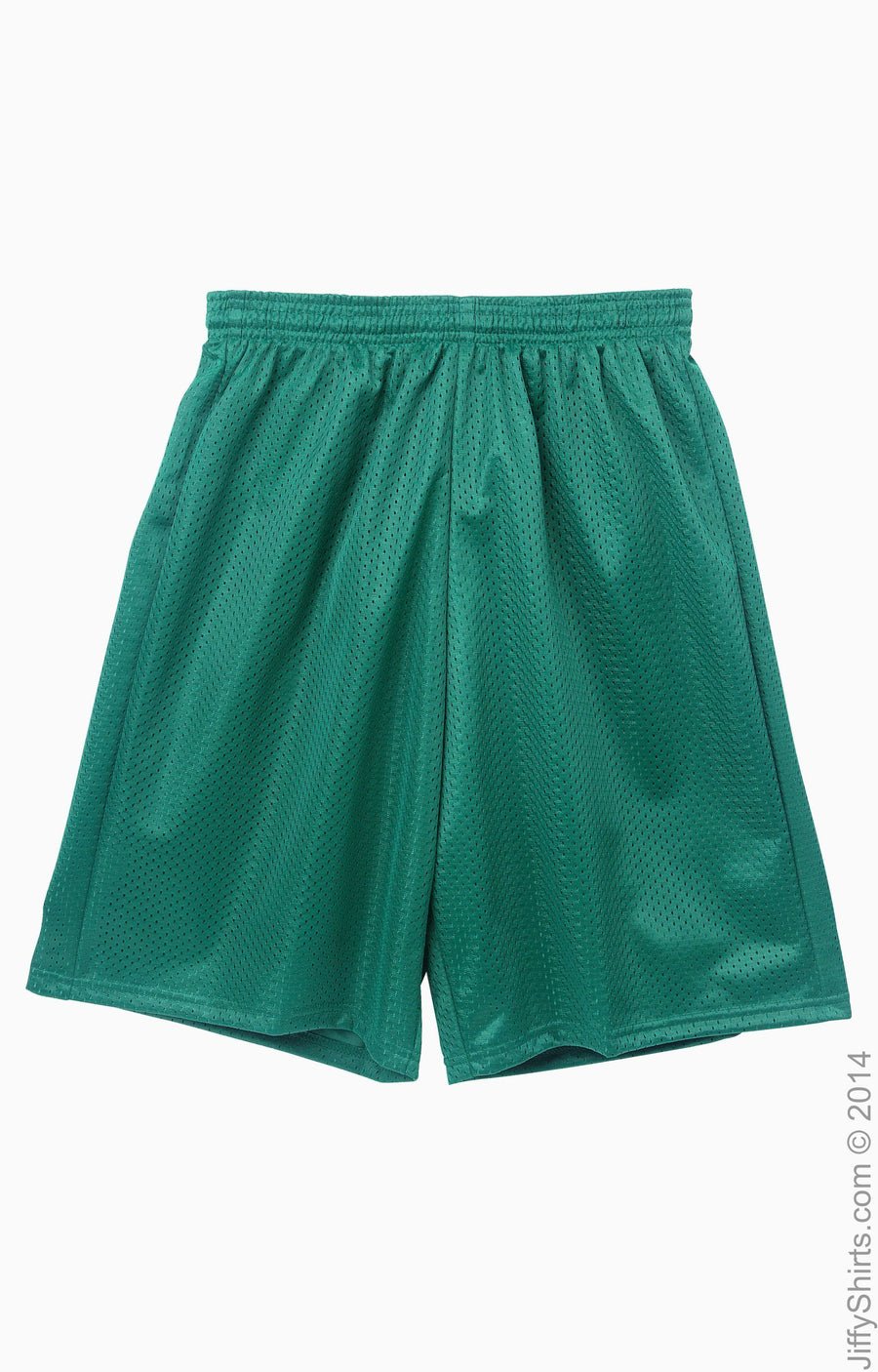 Unisex Nine Inch Inseam Mesh Short - Forest Green