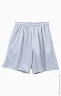 Unisex Seven Inch Inseam Mesh Short - Silver