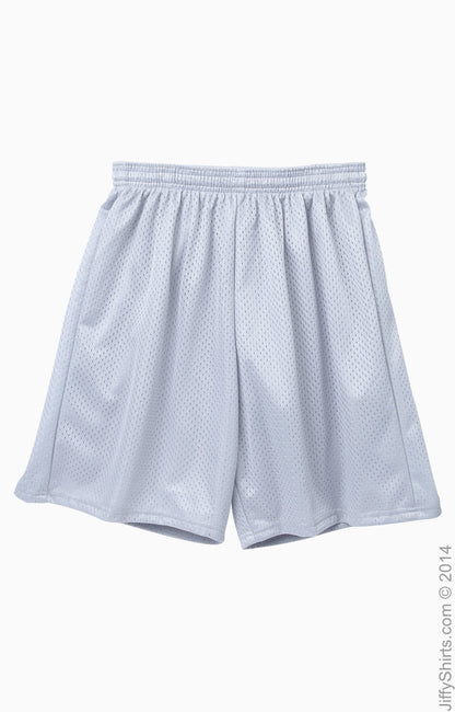 Unisex Seven Inch Inseam Mesh Short - Silver