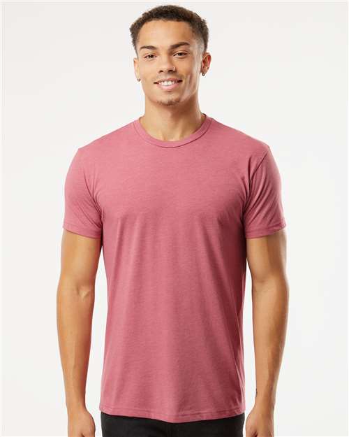 Next Level 6210 Heather Mauve — on model front