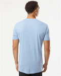 Next Level 6210 Heather Columbia Blue — on model back