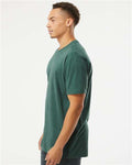 Next Level 6210 Heather Forest Green — on model side